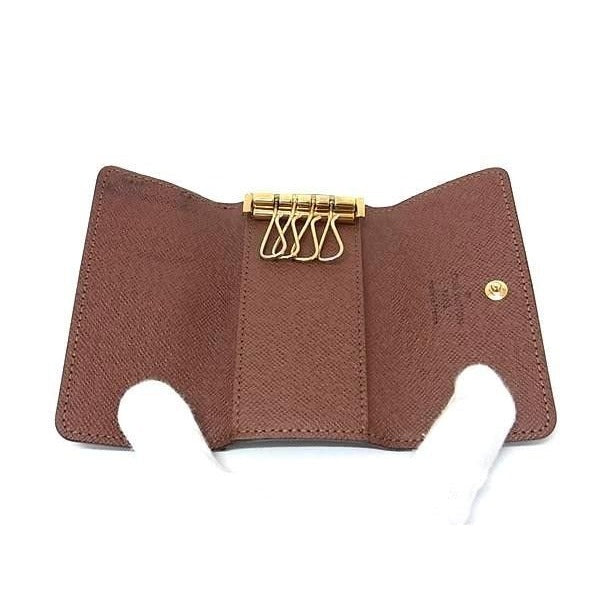 Louis Vuitton Key Case Multicles 4 Brown Monogram Rows Holder — view 3
