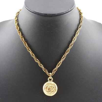 Chanel Coco Mark Vintage Gold Plated Ladies 36.4g Necklace