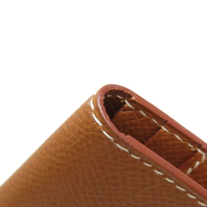 Hermes Bearn Classic Gold Hardware Long Wallet With Coin Purse Courchevel Women