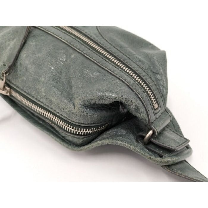 Balenciaga Neolift Waist Bag Leather Green — view 7