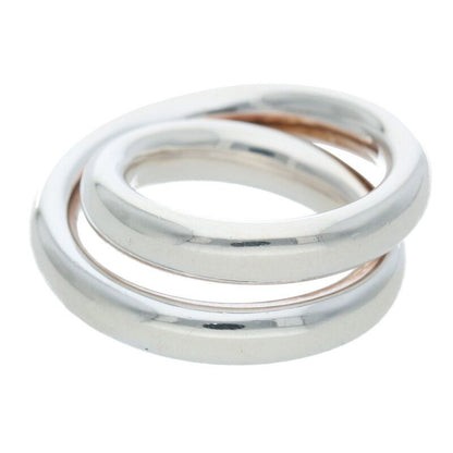 Hermes Vertige Silver Ring Men's 50 9