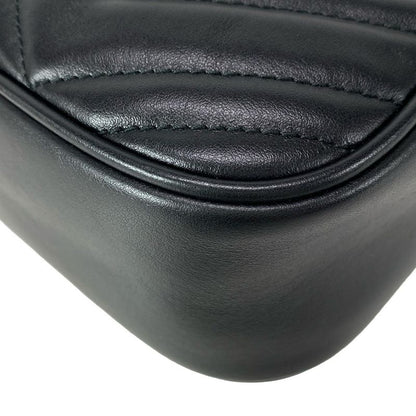 Gucci Shoulder Bag GG Marmont Quilted Small Shoulder Bag 447632 Black Chain