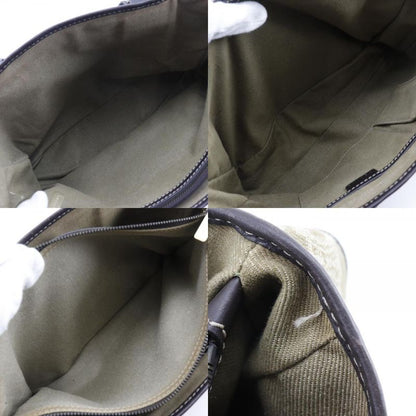 Celine Boogie Bag Macadam Canvas Khaki Women's Handbag