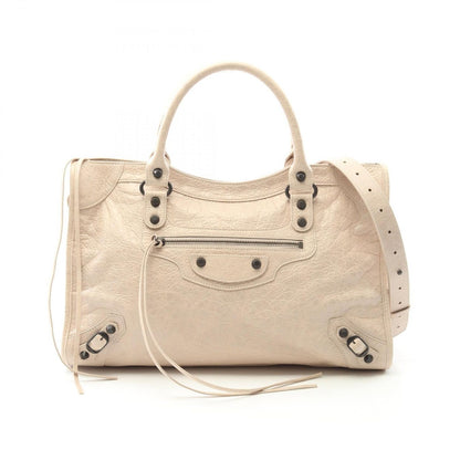 Balenciaga Handbag City Almond Leather 2-Way