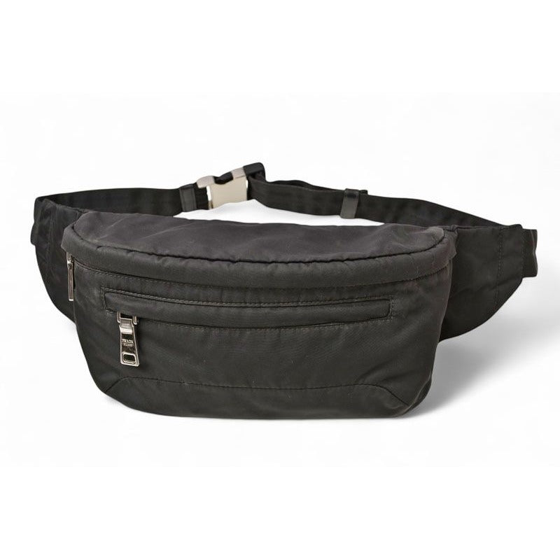 Prada Waist Bag Pouch Body Nylon Nero Black 2 Vl008 Men — view 2