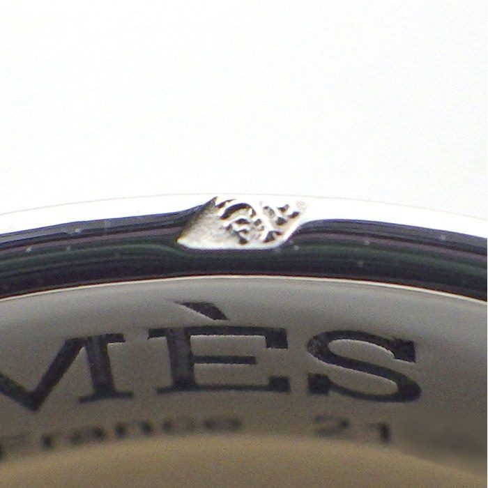 Hermes Ring Hella Cles Motif Points Diamond Total 18k White Gold . 52