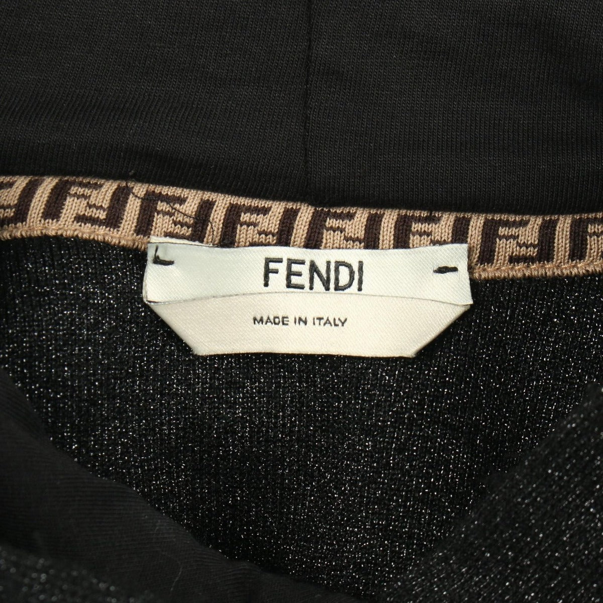Fendi Hoodie Logo Lame Wool — view 3