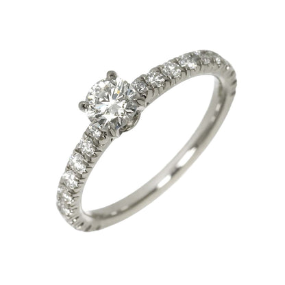 Cartier Etain Cell Half 47 Ring Diamond Pt Platinum Certificate