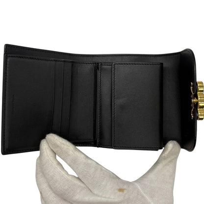 2992 Celine Small Flap Wallet Triomphe Shiny Calfskin 10d783dpv.38no Trifold