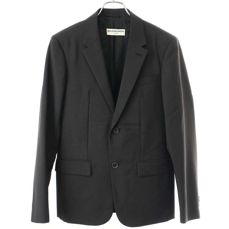 Balenciaga Wool Mohair Set-Up Suit 390206 Black 44