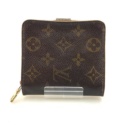 Louis Vuitton Monogram Compact Zip Bifold Short Wallet M61667 Brown