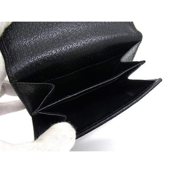 Gucci Bifold Wallet GG Canvas Black Hook Silver — view 5