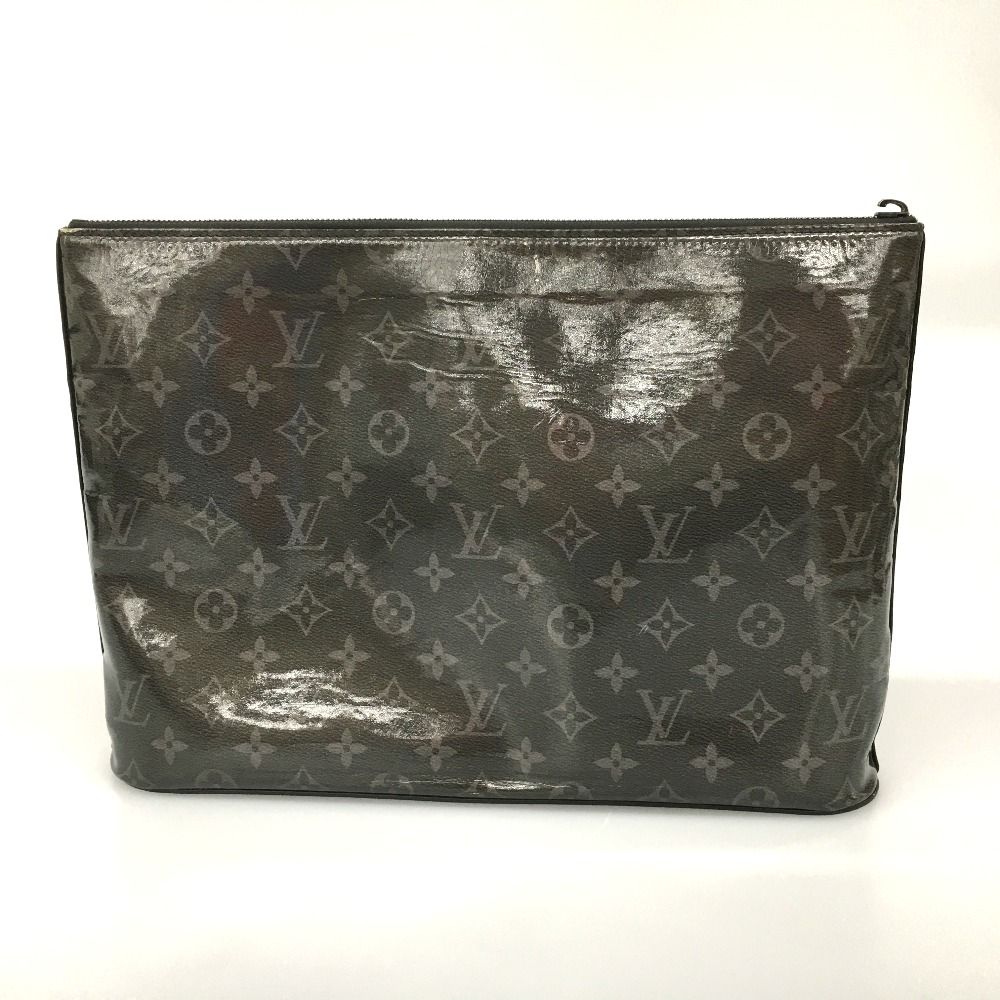 Louis Vuitton Monogram Eclipse Glaze Pochette Cosmos Clutch Bag