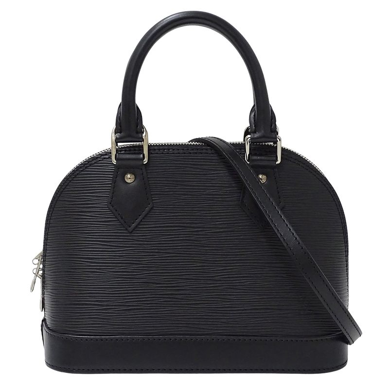 Louis Vuitton Bag Epi Women's Branded Handbag Shoulder Bag 2way Alma BB Noir