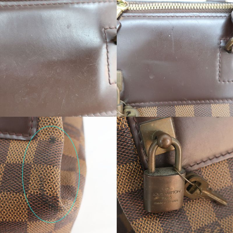 Louis Vuitton Greenwich PM Boston Bag N41165 Damier Brown Gdhardware
