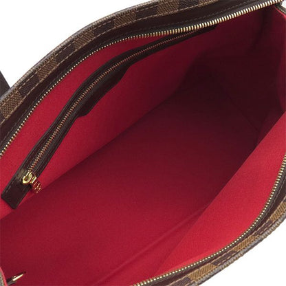 Louis Vuitton Tote Bag Chelsea Damier Canvas Damier Ebene Gold Hardware Brown