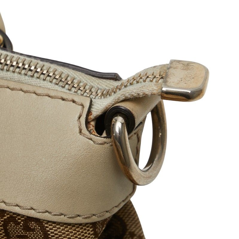 Gucci GG Canvas Mayfair Sherry Line Handbag Shoulder Bag 2WAY 257349 Beige