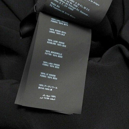 Prada Dress Size 40S Wool Sleeveless V-neck Flared Midi None Fabric Made In