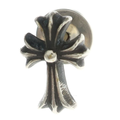 Chrome Hearts CH Crss 2 Fat Crossfat Stud Earrings Silver