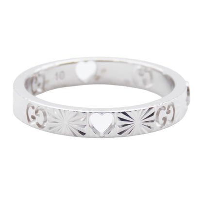 Gucci Icon White Gold 18K Diamond Heart Ring — view 4