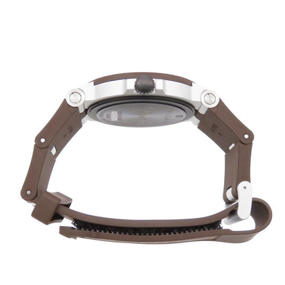 Bvlgari Aluminum Brown Titanium Rubber GMT Fender Watch Automatic — view 3