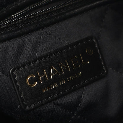 Chanel Backpack 22 Large Black Leather — view 4