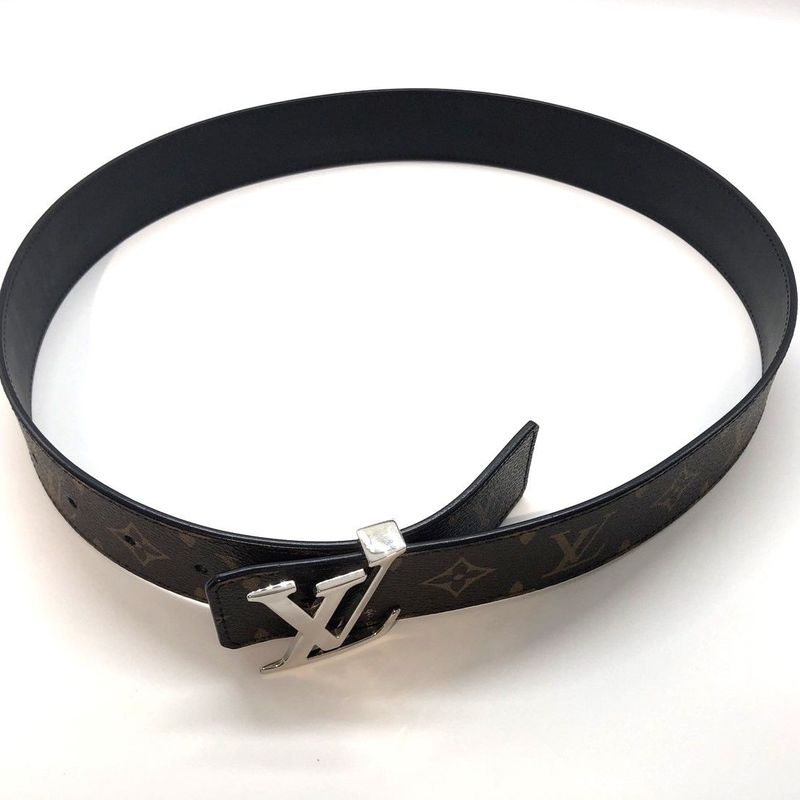 Louis Vuitton Belt M9821 Leather Brown Storage with Bag and Box Pre-Owned 005611