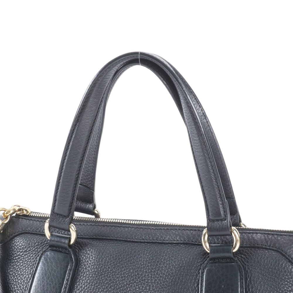 Gucci Soho Interlocking Grain Leather Tote Shoulder — view 2