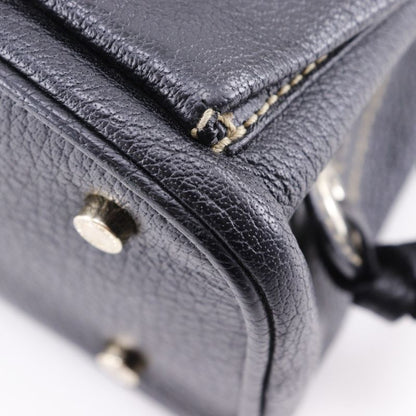 Bvlgari Bulgari Maxirettare 2WAY Shoulder Leather Black Women's Handbag