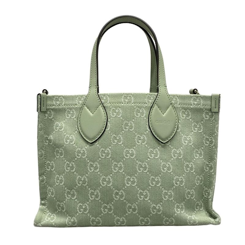 Gucci Ophidia Medium Tote Bag 772183 Light Green Leather