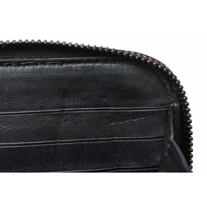 Bottega Veneta Wallet Zip Around Intrecciato Black — view 10