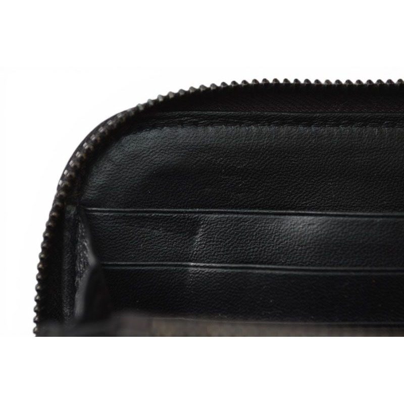 Bottega Veneta Wallet Zip Around Intrecciato Black — view 12