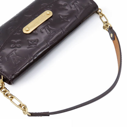 Louis Vuitton Sunset Bluebird Amarante Monogram Vernis Clutch Handbag — view 3