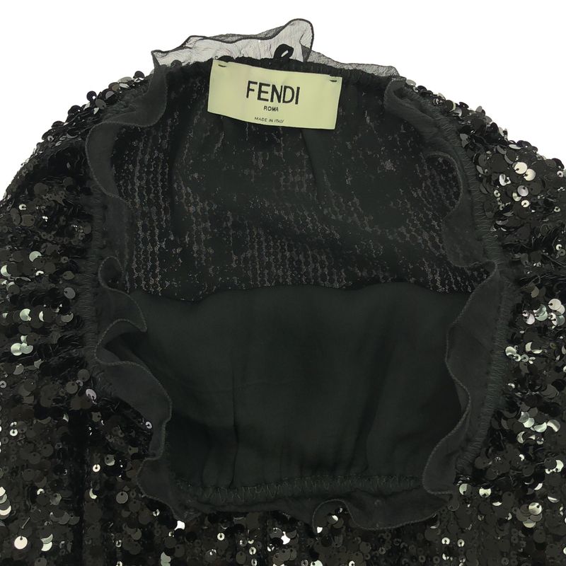 Fendi Sequined Skirt Black