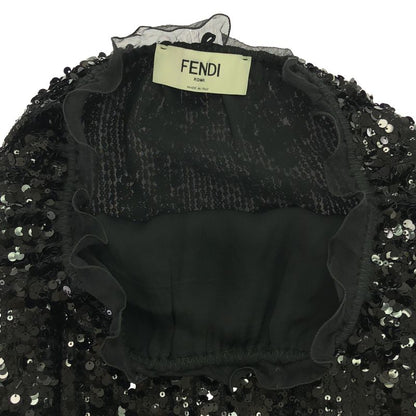 Fendi Sequined Skirt Black