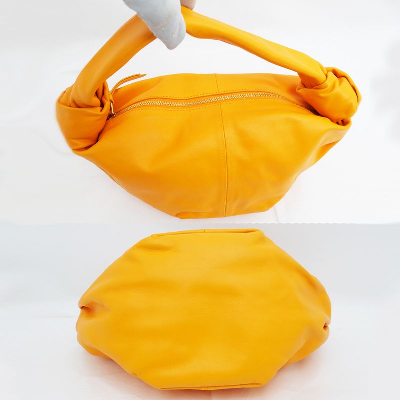 Bottega Veneta Double Knot Mini Handbag Orange Cuff 629635 Ladies