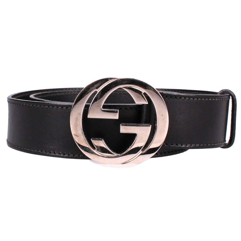 Gucci 114984 GG Logo Buckle Belt Men's 90 36