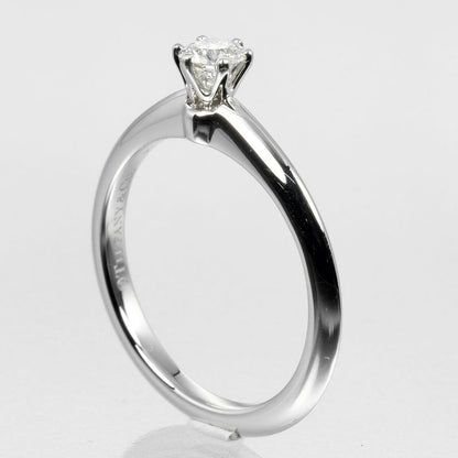 Tiffany & Co Solitaire 0.23ct Pt950platinum × Diamond #11 Ladies 4.32g Ring
