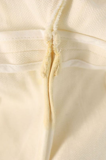 Prada P276he S000 14GF Cotton Linen Shorts With Logo Belt Women 36