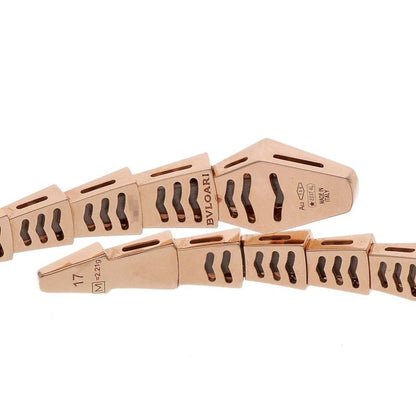 Bulgari Serpenti 18K Pink Gold Diamond Bracelet Men's M