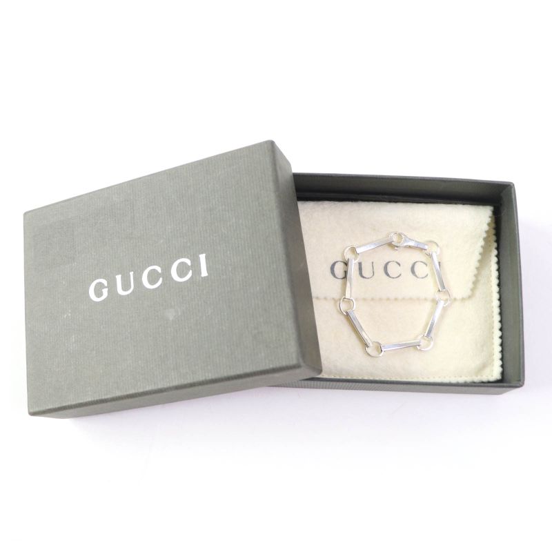 Gucci Ag925 Accessories Bangle Bracelet Silver With Box And