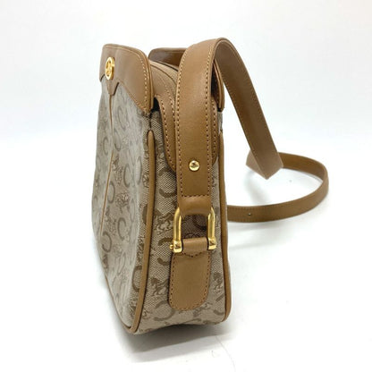 Celine Shoulder Bag C Macadam Pvc/leather Beige