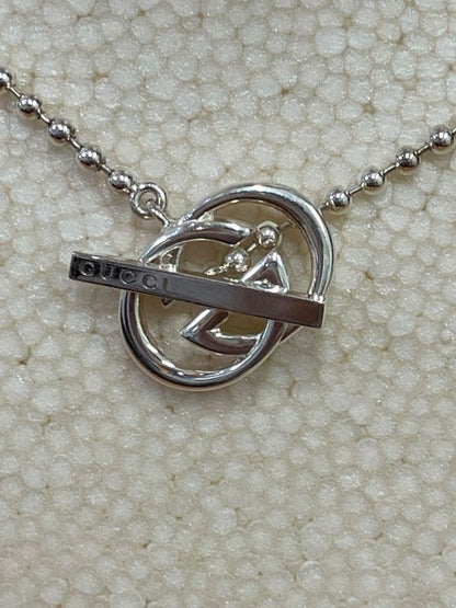 Gucci 925 Double G Ball Chain Necklace A25-2239