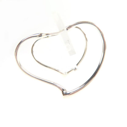 Tiffany & Co Elsa Peretti Small Open Heart Hoop Earrings Ag925