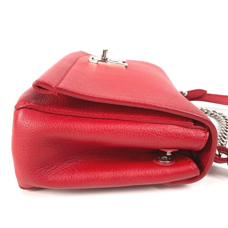 Louis Vuitton Handbag Lock Me 2 BB M51202 Calf Leather Ruby Red
