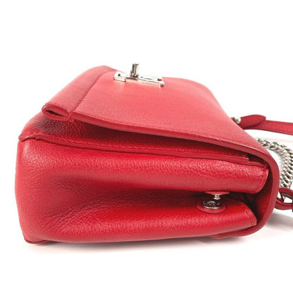 Louis Vuitton Handbag Lock Me 2 BB M51202 Calf Leather Ruby Red