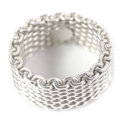 Tiffany & Co Somerset Mesh Ring - Ring Accessory Sv925 Silver - Equivalent To