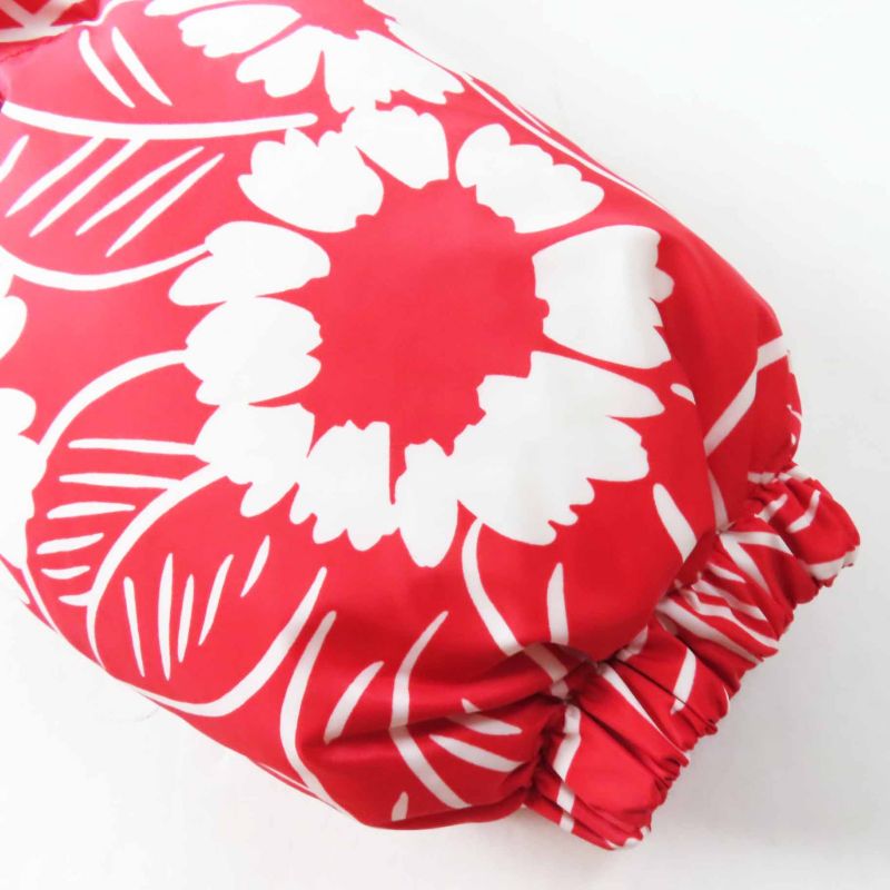 Prada 21AW Sgc025 Floral Pattern Triangle Logo W/triangle Plate Hooded Down