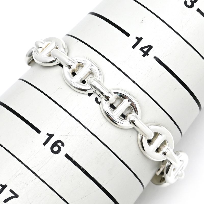 Hermes Bangle Chaine D'ancre Ancienne 925 Silver St Sv925 Ag925