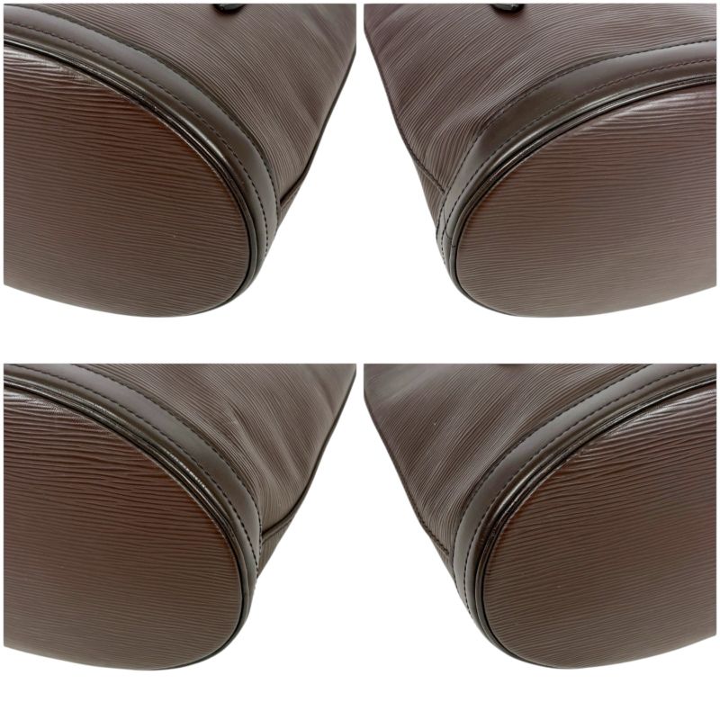 Louis Vuitton Bucket PM Bucket Bag Bucket Bag Marais Epi Leather Brown